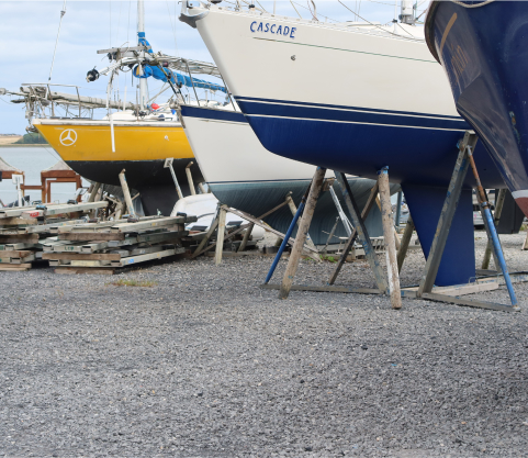 Boats in Storage at Malahide Marina